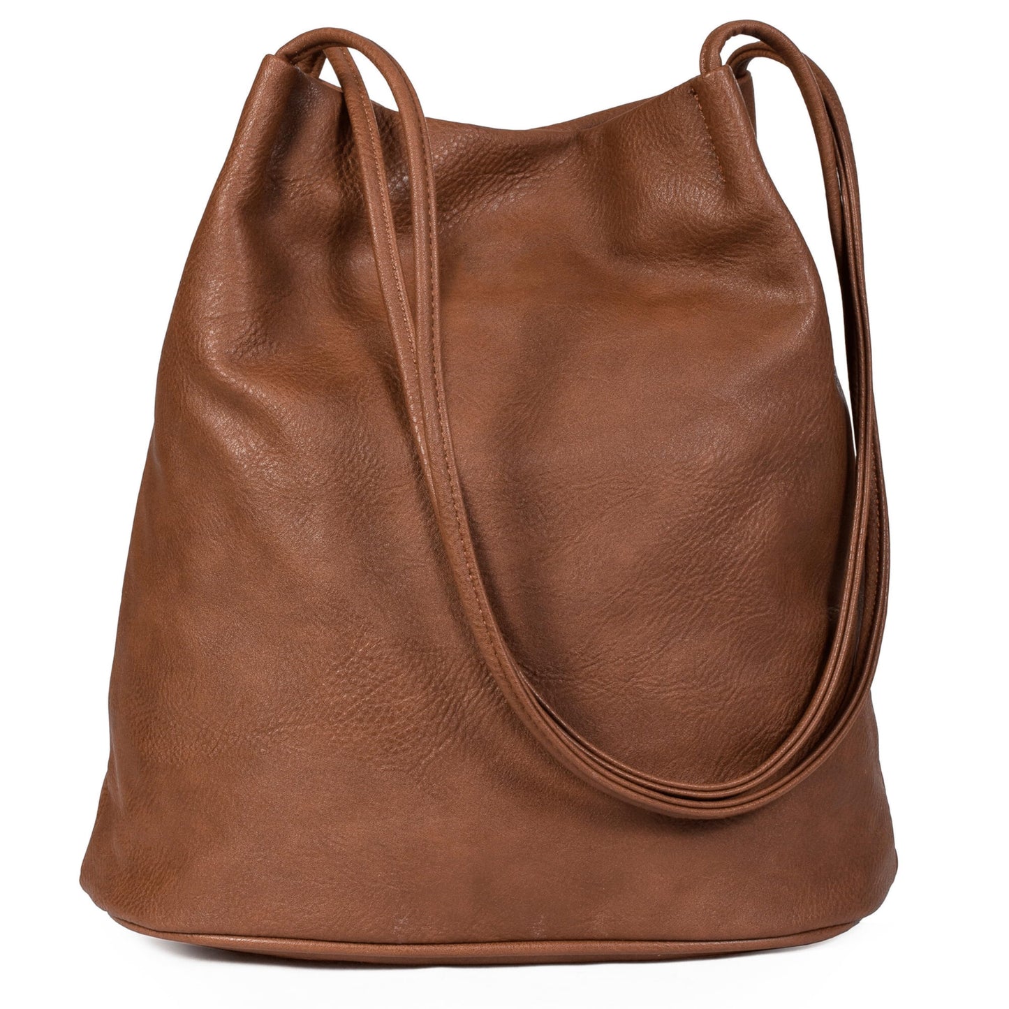Delilah - Vegan Leather Medium Hobo Shoulder Bag with Pockets & Magnetic Closure