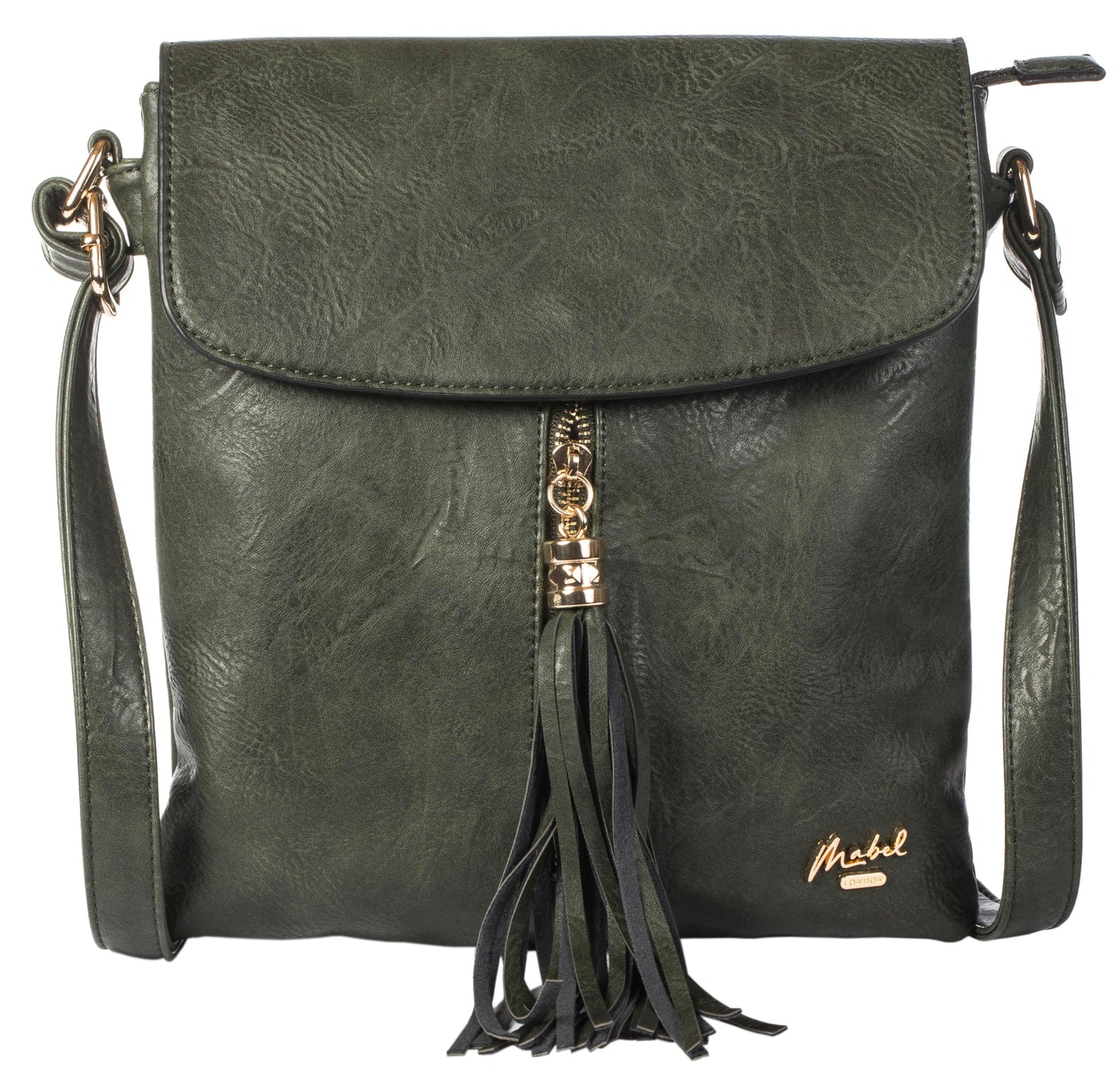Rosie - Small Vegan Leather Crossbody Shoulder Bag with Zip Closure & Compact Design
