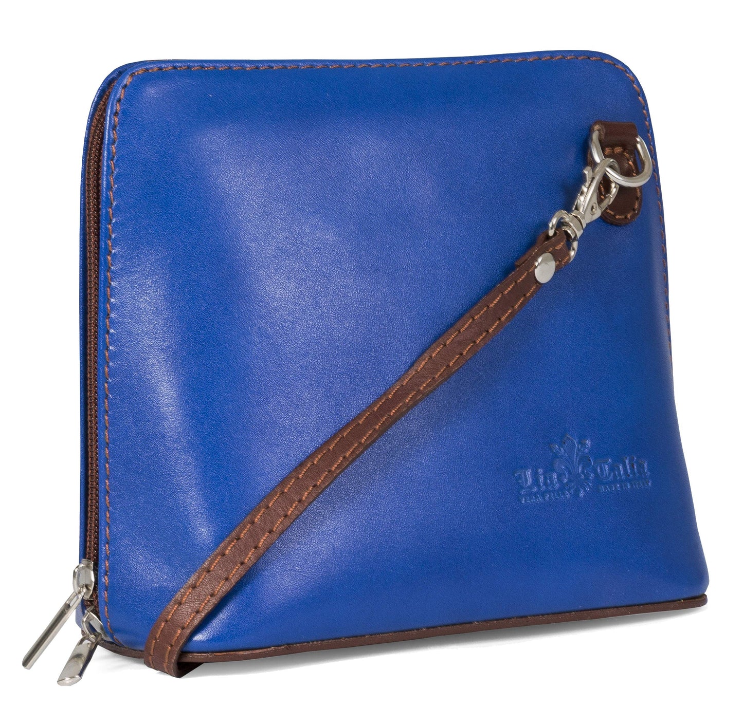 Abby - Genuine Italian Leather Multicoloured Small Crossbody Bag Handmade in Florence Tuscany