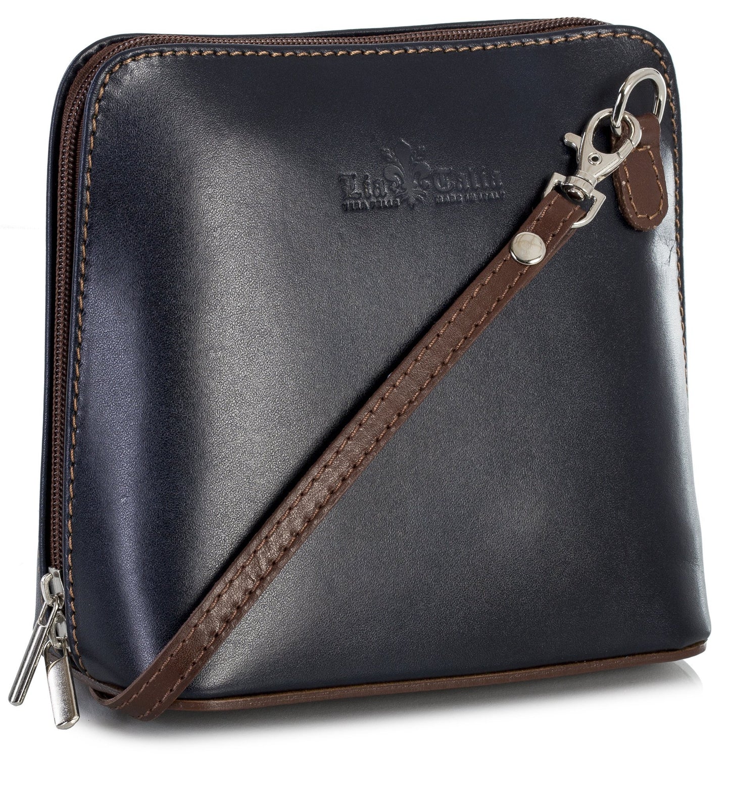 Abby - Genuine Italian Leather Multicoloured Small Crossbody Bag Handmade in Florence Tuscany