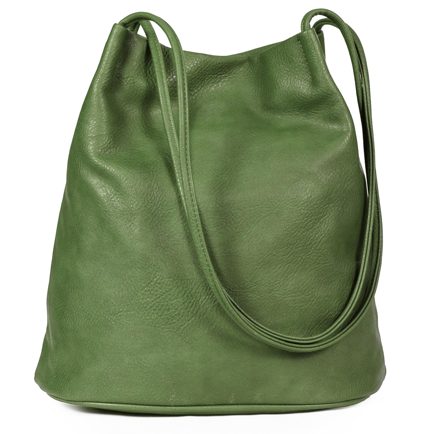 Delilah - Vegan Leather Medium Hobo Shoulder Bag with Pockets & Magnetic Closure
