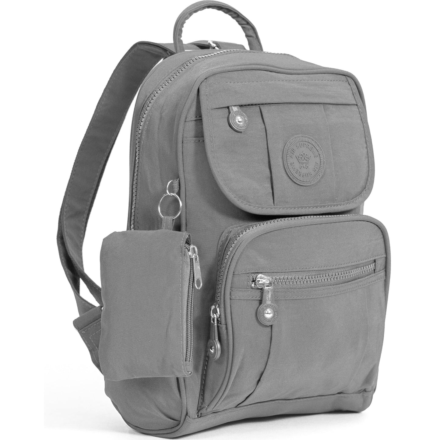Lacey - Small Rainproof Fabric Mini Backpack with Multi Zip Pockets & Lightweight Design