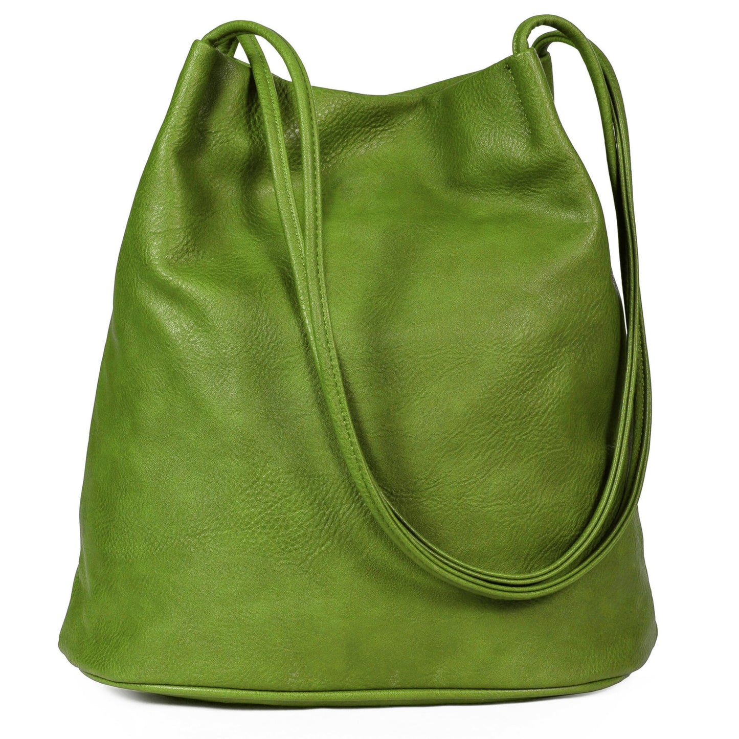 Delilah - Vegan Leather Medium Hobo Shoulder Bag with Pockets & Magnetic Closure
