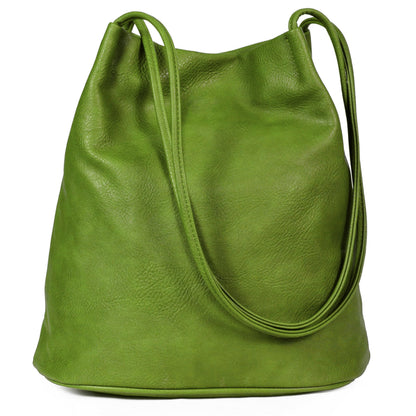 Delilah – Medium Vegan Leather Hobo Shoulder Bag with Pockets