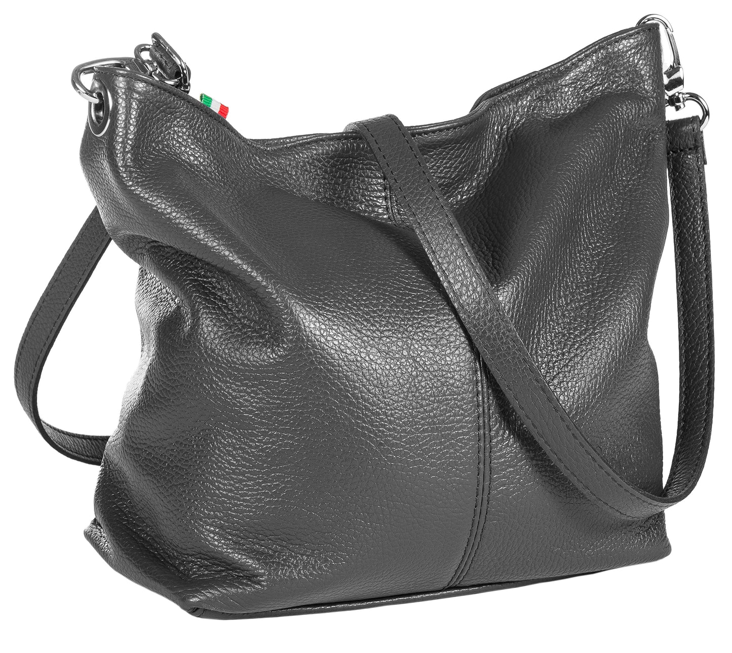 Adal - Genuine Italian Leather Medium Hobo Shoulder Bag Handmade in Florence Tuscany