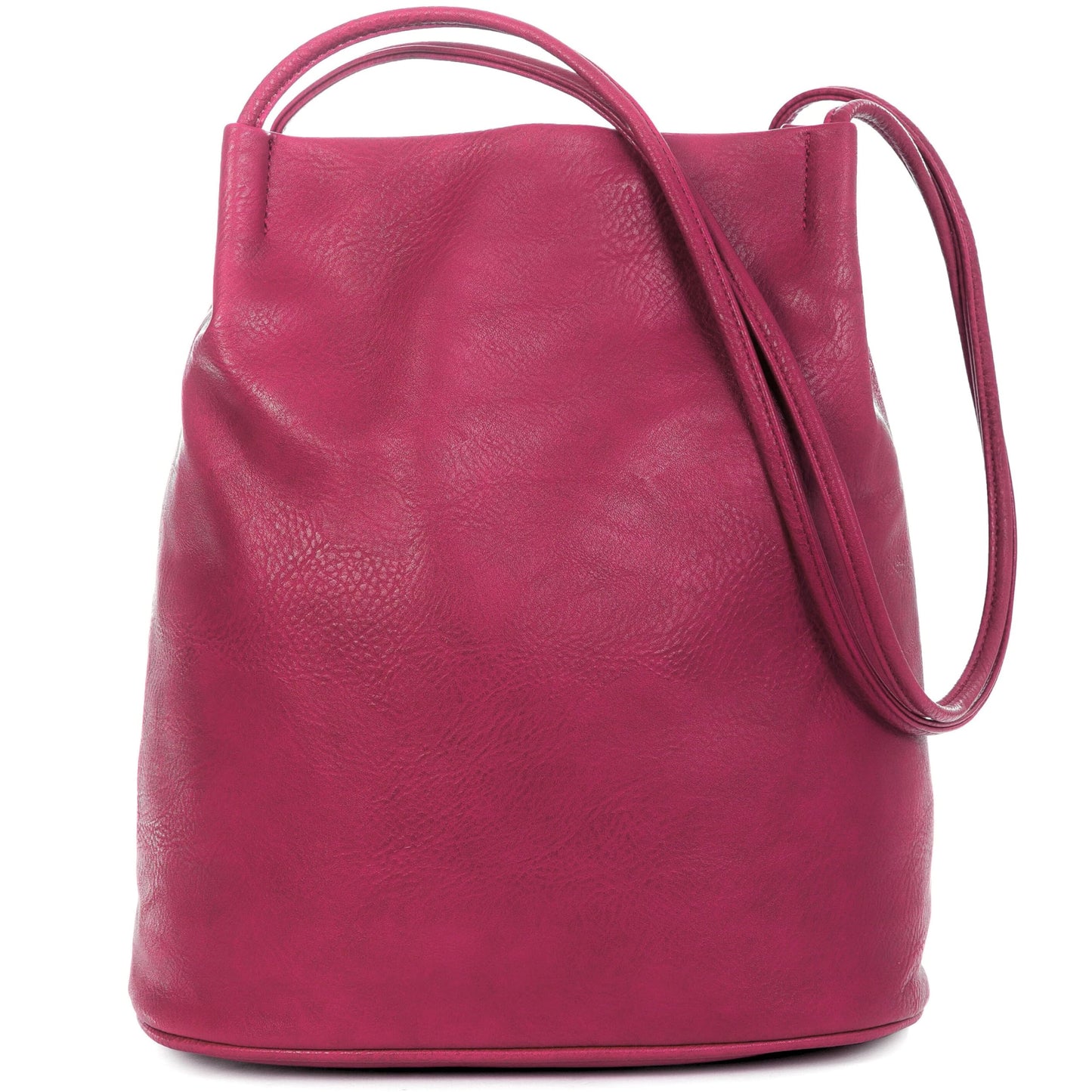 Delilah - Vegan Leather Medium Hobo Shoulder Bag with Pockets & Magnetic Closure