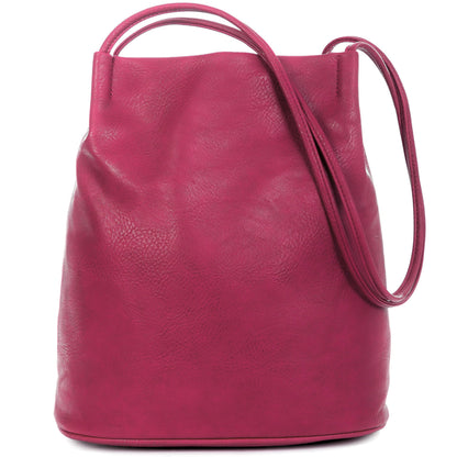Delilah – Medium Vegan Leather Hobo Shoulder Bag with Pockets