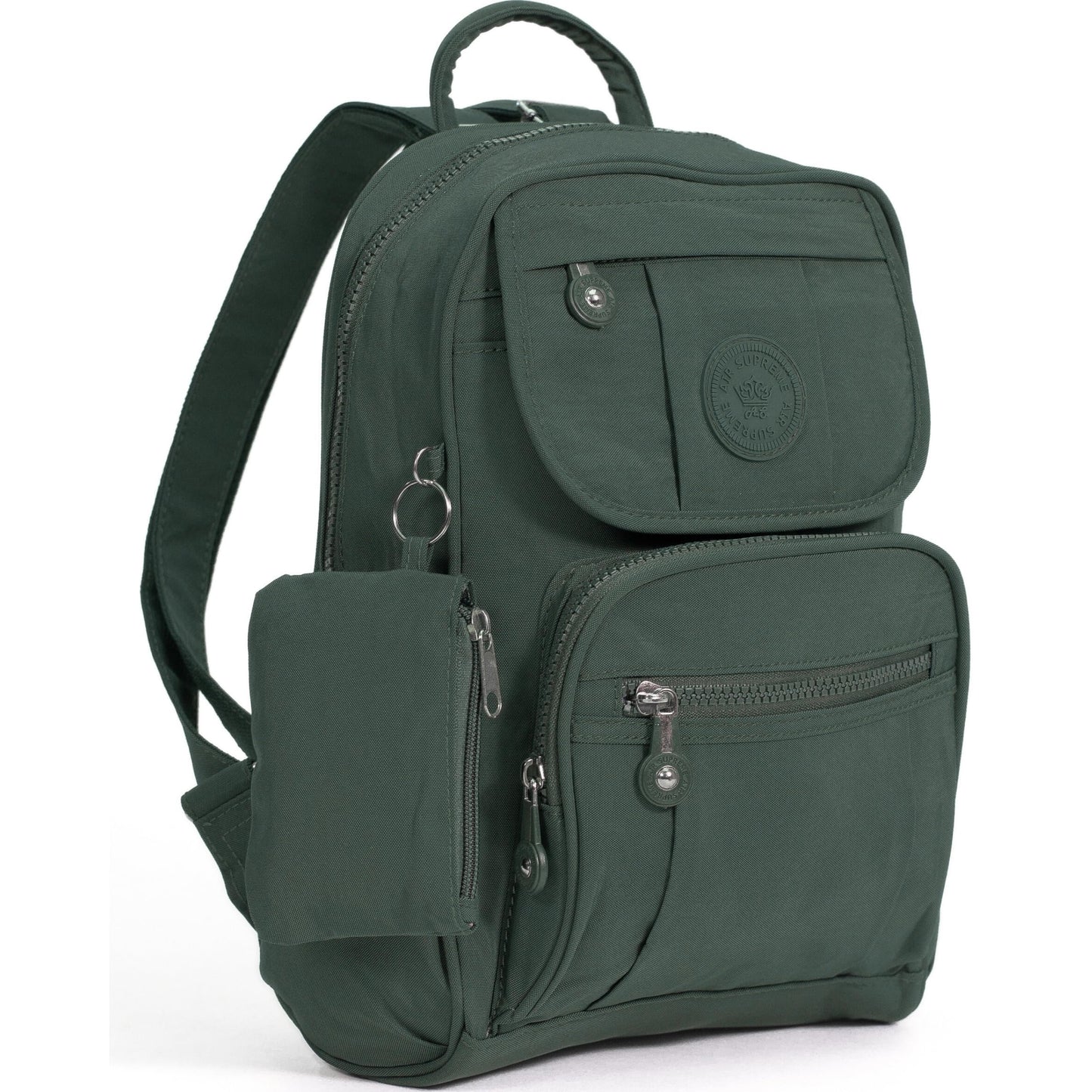 Lacey - Small Rainproof Fabric Mini Backpack with Multi Zip Pockets & Lightweight Design