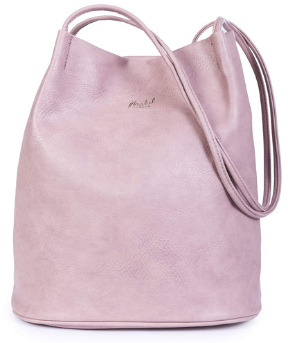 Delilah – Medium Vegan Leather Hobo Shoulder Bag with Pockets