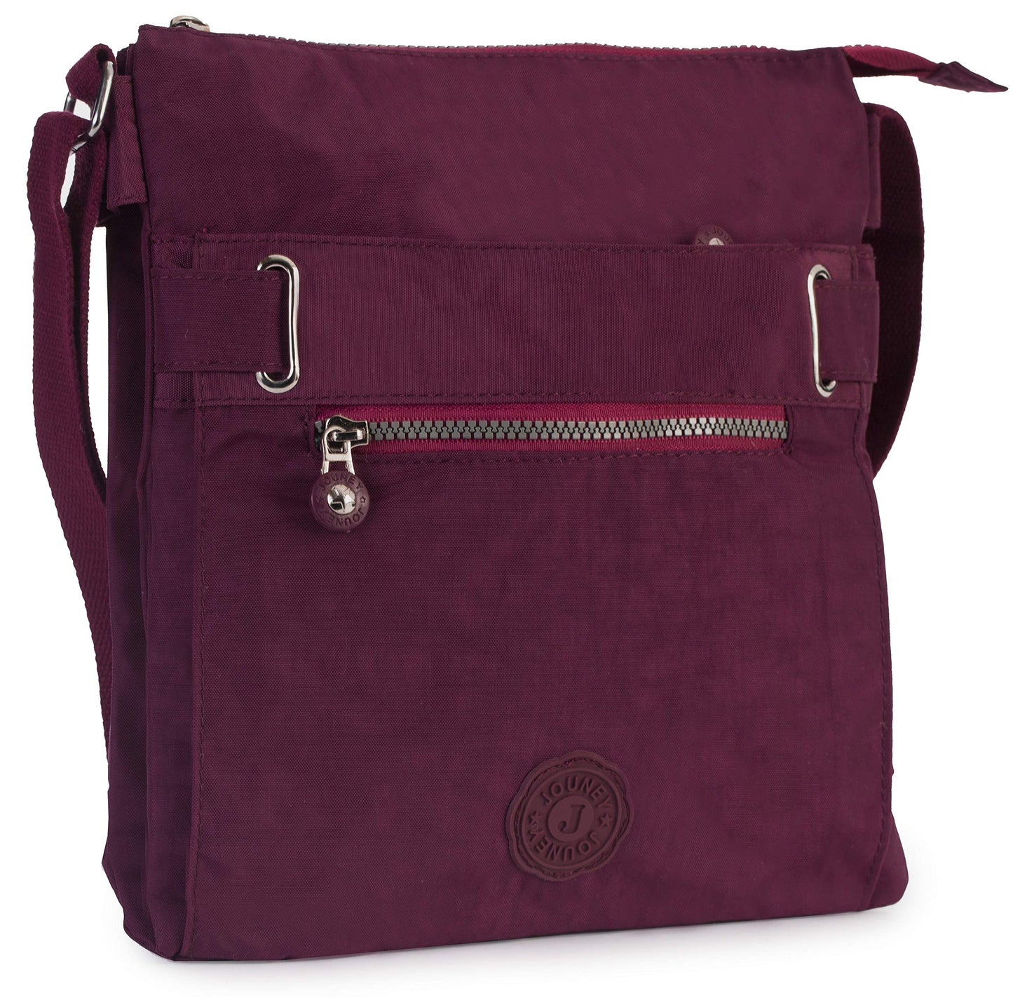 Lydia - Lightweight Fabric Medium Crossbody Shoulder Bag with Multi Compartments