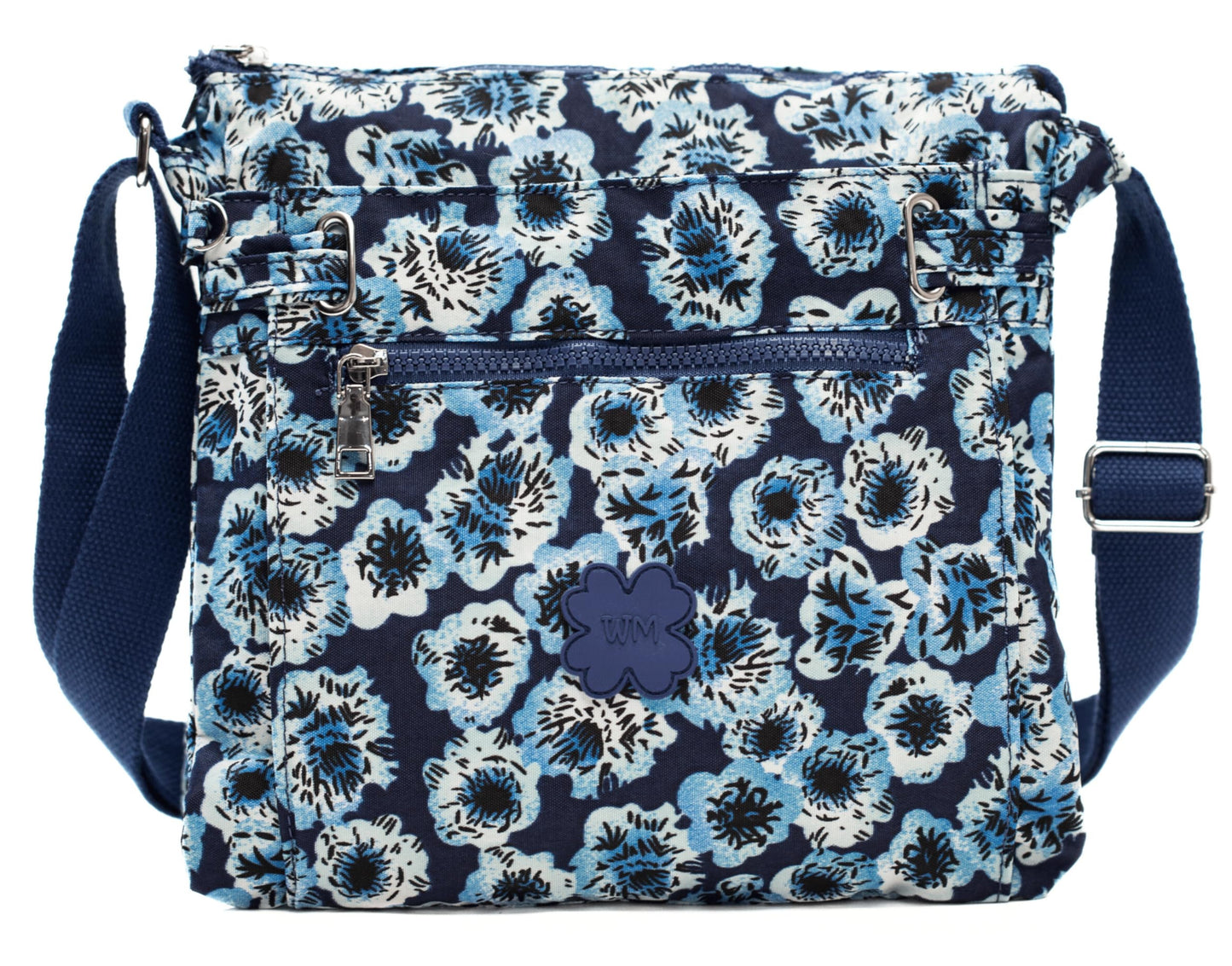 Lydia - Lightweight Fabric Medium Crossbody Shoulder Bag with Multi Compartments