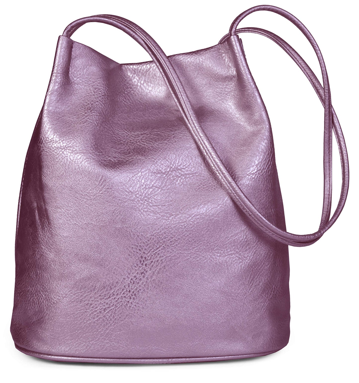 Delilah - Vegan Leather Medium Hobo Shoulder Bag with Pockets & Magnetic Closure