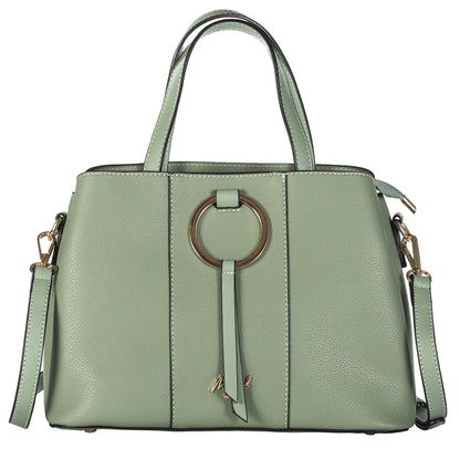 Elegant Satchel Handbag with Top Handles, Multiple Pockets & Shoulder Strap - Lumi