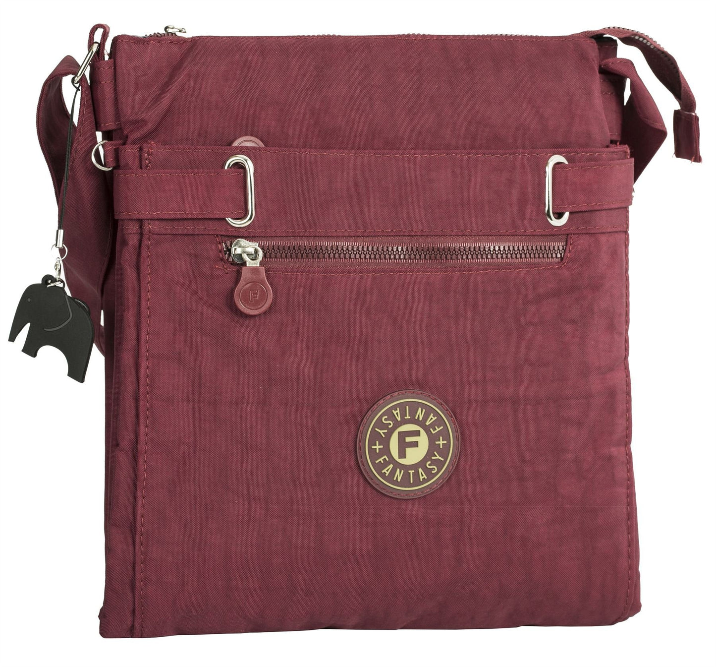 Lydia - Lightweight Fabric Medium Crossbody Shoulder Bag with Multi Compartments