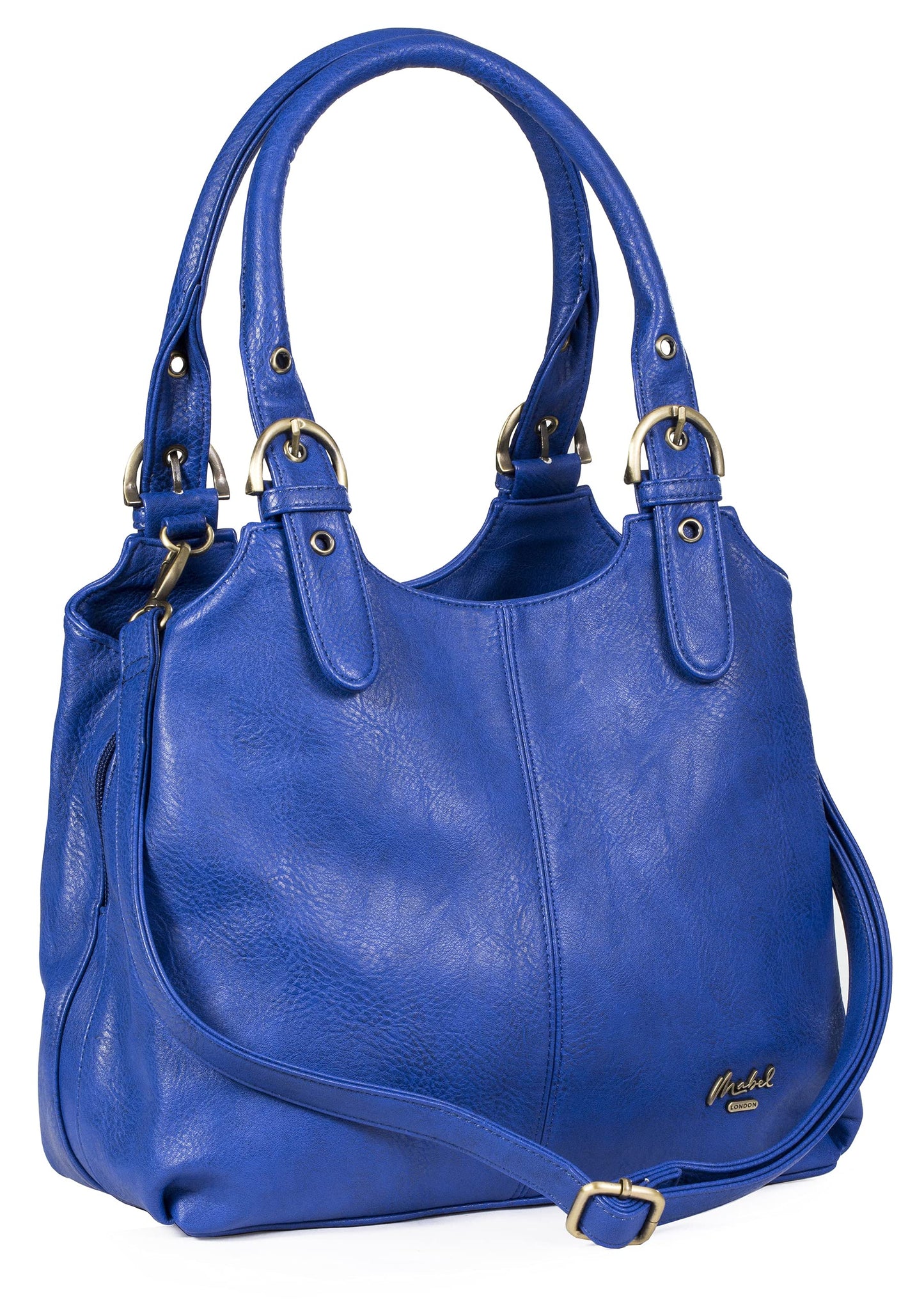 Amelia - Large Vegan Leather Shoulder Tote with Zip Closure & Spacious Organised Interior