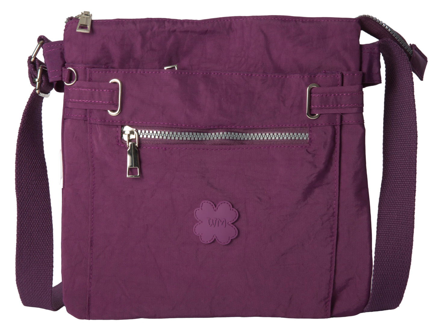 Lydia - Lightweight Fabric Medium Crossbody Shoulder Bag with Multi Compartments