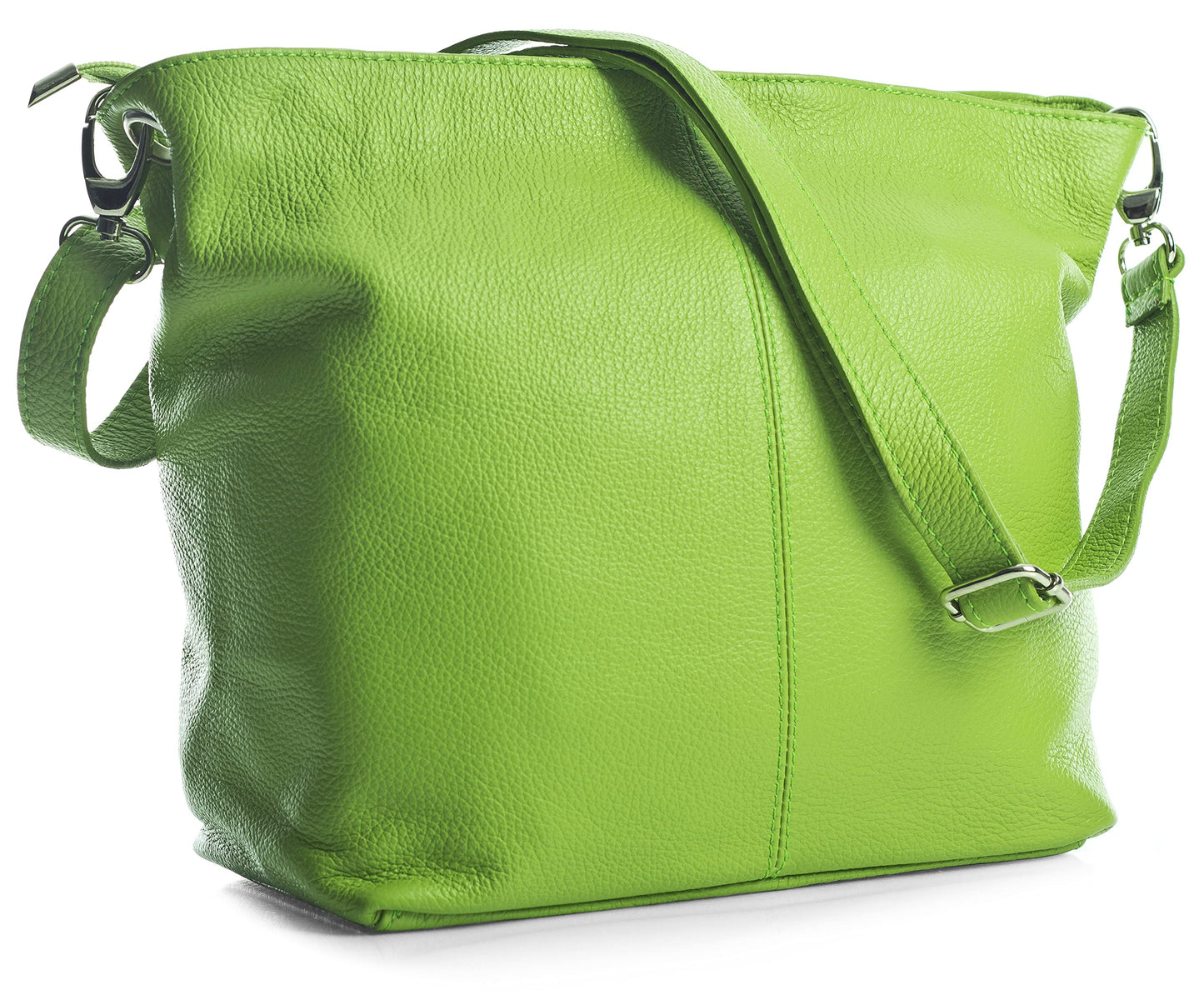 Adal - Genuine Italian Leather Medium Hobo Shoulder Bag Handmade in Florence Tuscany