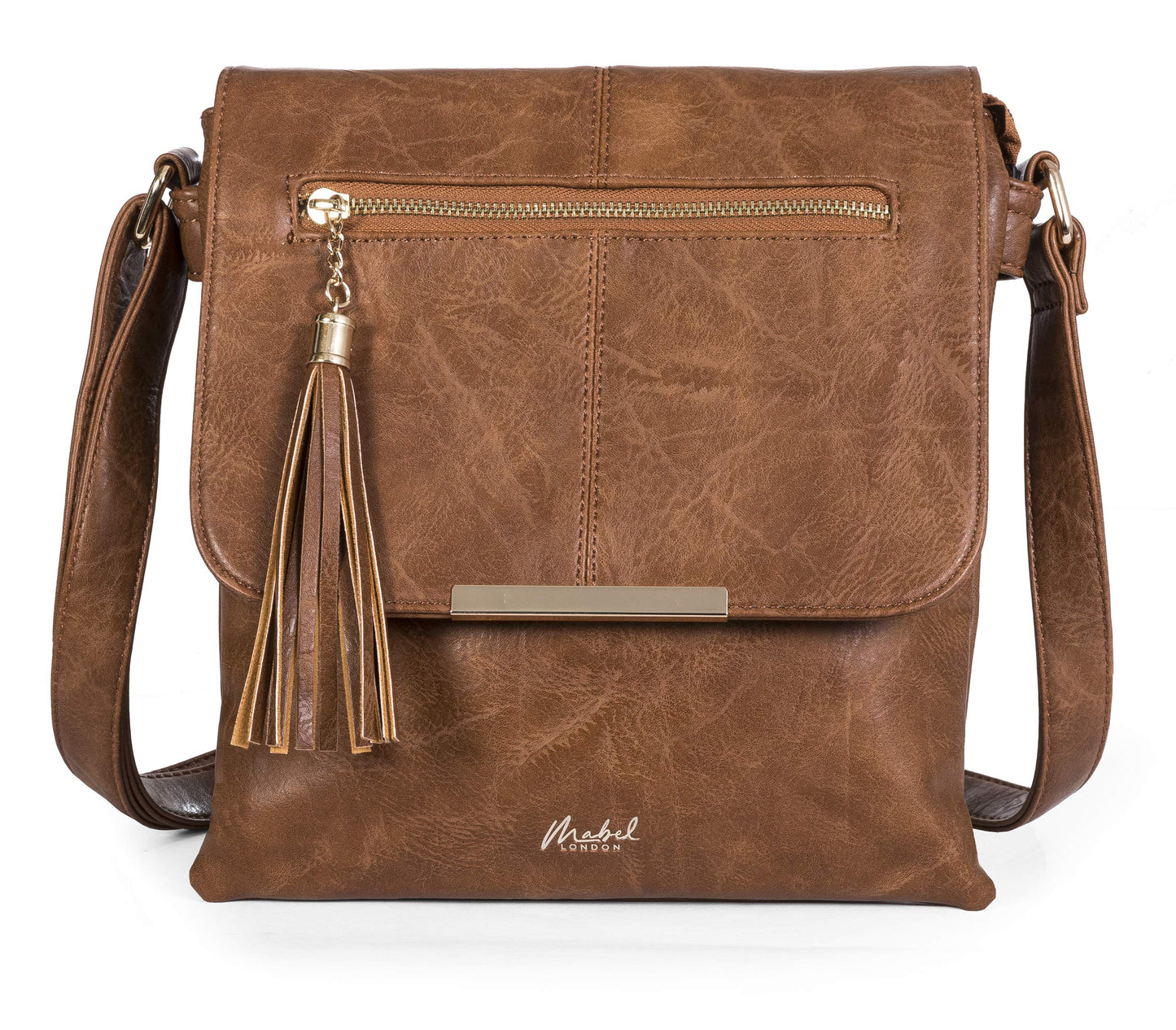 Maya - Faux Leather Crossbody Shoulder Bag with Adjustable Strap for Everyday Use