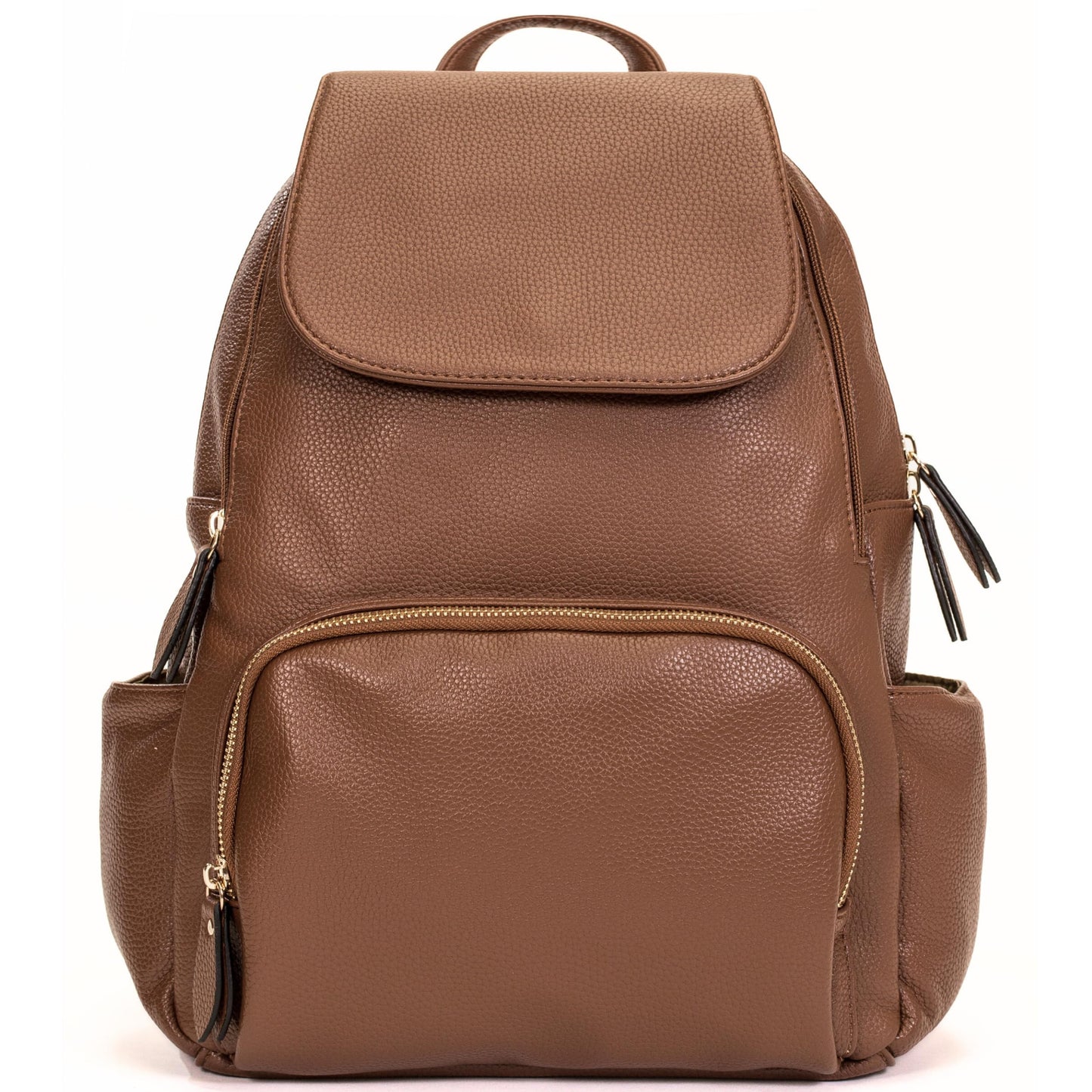 Jade - Large Vegan Leather Tote Shoulder Bag with Spacious Interior & Zip Pockets