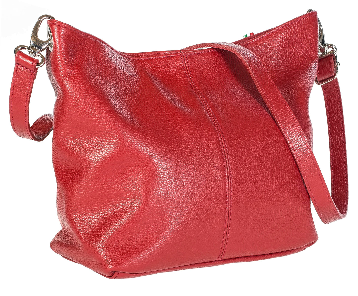 Adal - Genuine Italian Leather Medium Hobo Shoulder Bag Handmade in Florence Tuscany