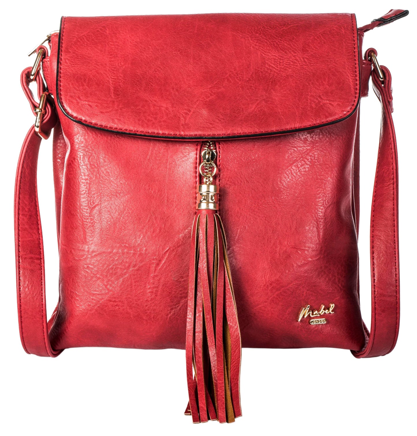 Rosie - Small Vegan Leather Crossbody Shoulder Bag with Zip Closure & Compact Design