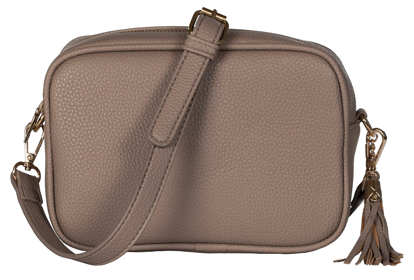 Ki - Small Vegan Leather Crossbody Shoulder Bag with Compact Design & Zip Pocket