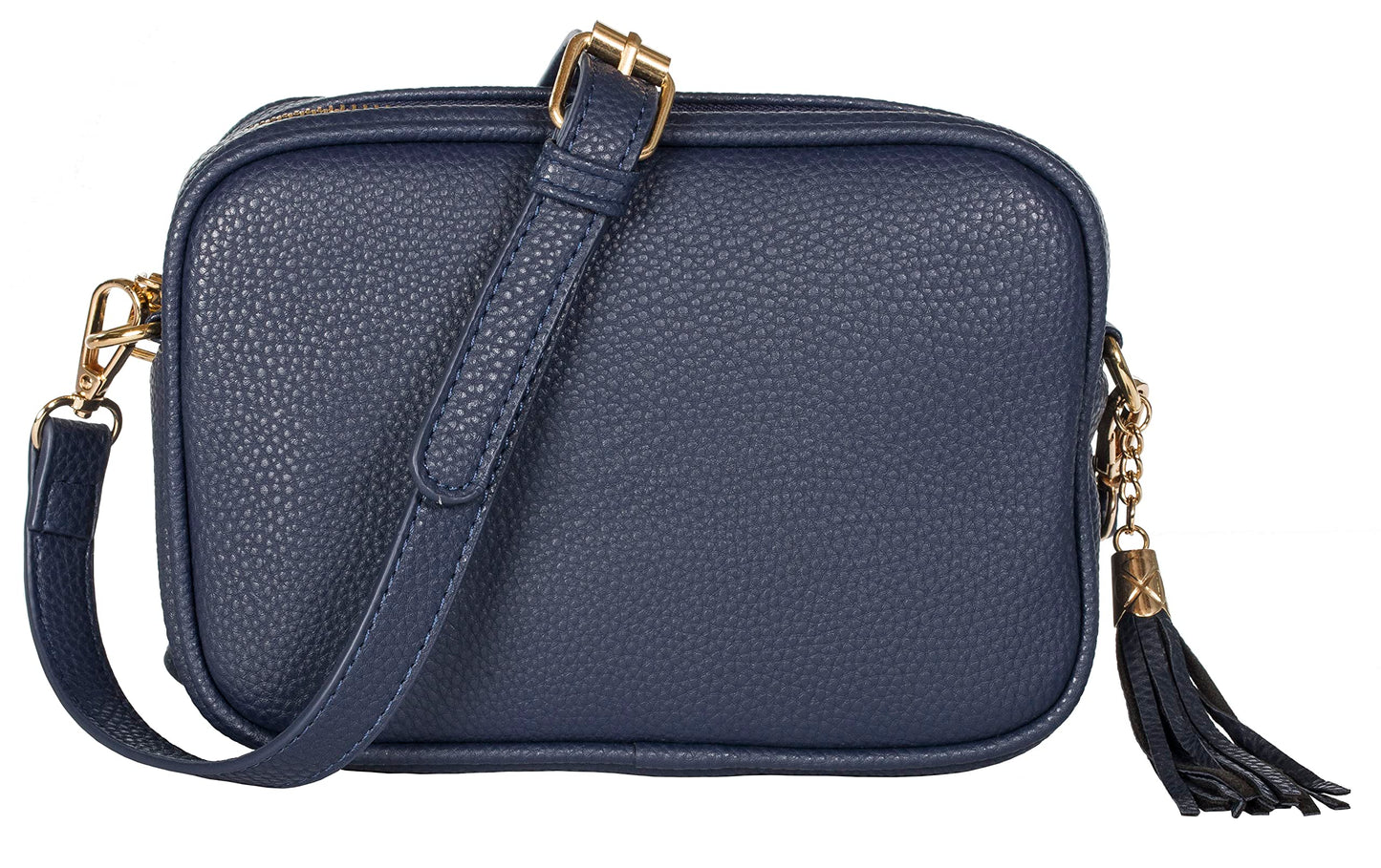 Ki - Small Vegan Leather Crossbody Shoulder Bag with Compact Design & Zip Pocket