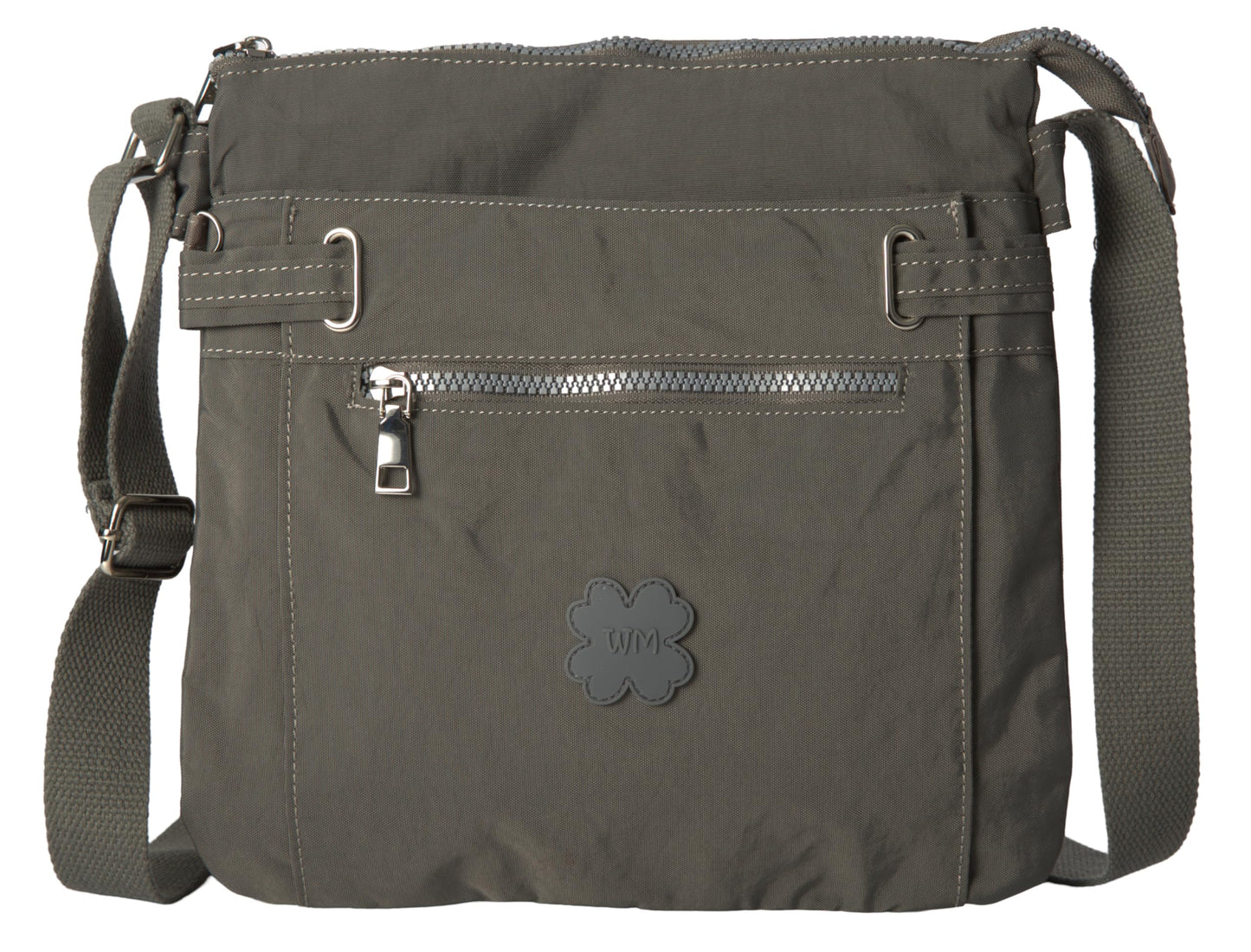 Lydia - Lightweight Fabric Medium Crossbody Shoulder Bag with Multi Compartments