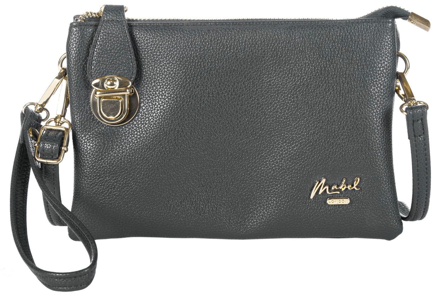 Renee - Vegan Leather Clutch Bag with Detachable Strap & Smart Interior