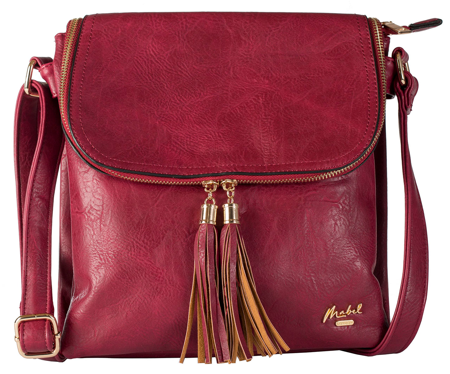 Polly - Medium Vegan Leather Shoulder Tote Bag with Zip Closure & Everyday Design