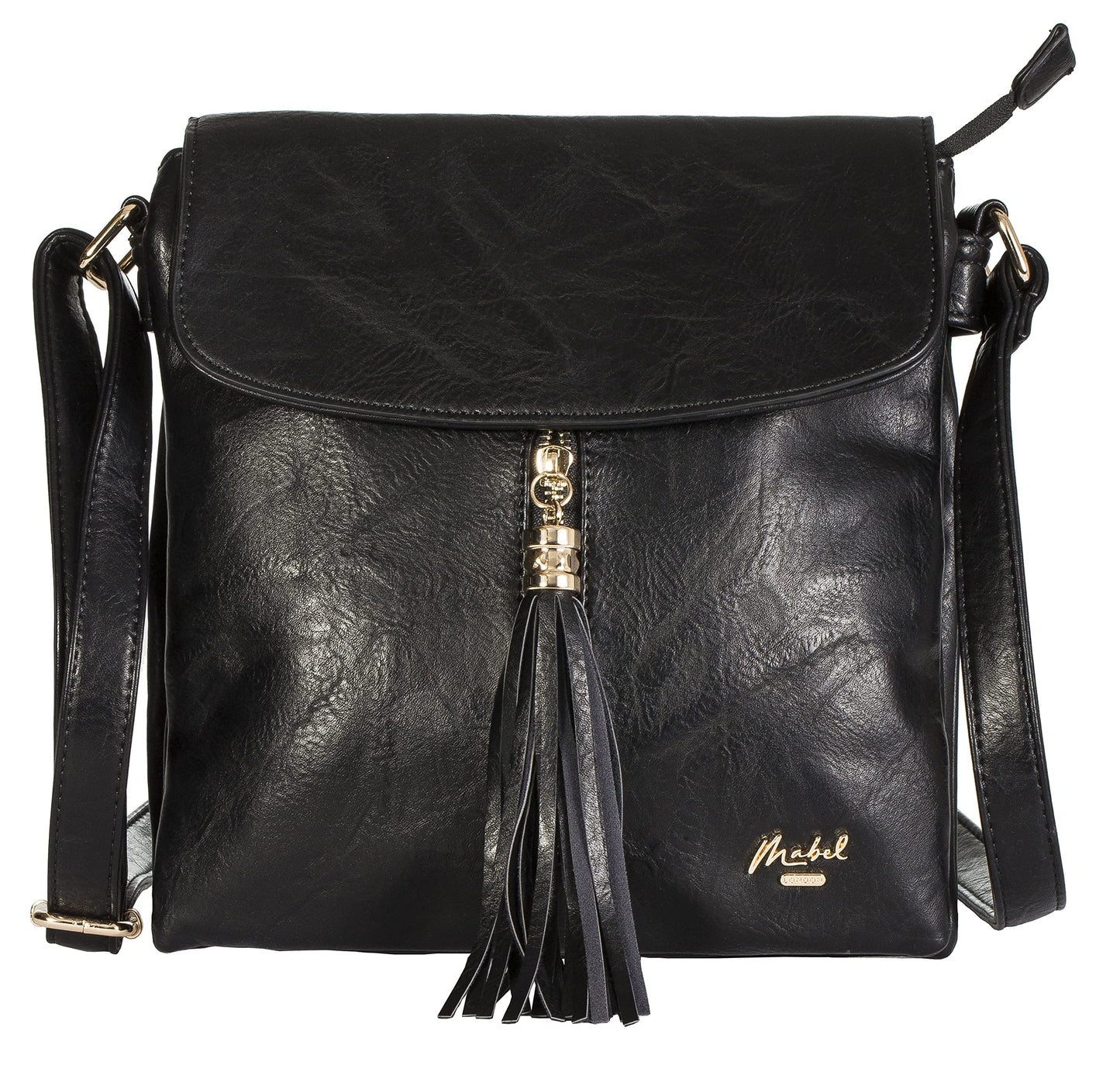 Rosie - Small Vegan Leather Crossbody Shoulder Bag with Zip Closure & Compact Design