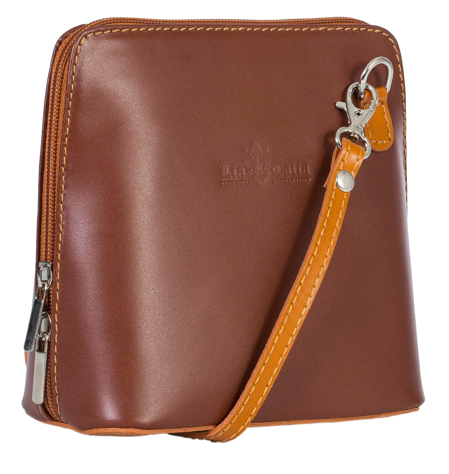 Abby - Genuine Italian Leather Multicoloured Small Crossbody Bag Handmade in Florence Tuscany