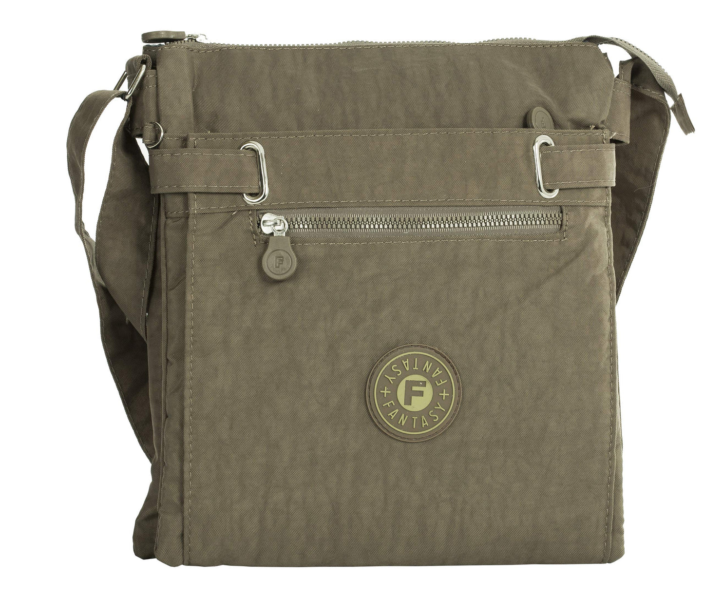 Lydia - Lightweight Fabric Medium Crossbody Shoulder Bag with Multi Compartments