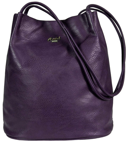 Delilah – Medium Vegan Leather Hobo Shoulder Bag with Pockets