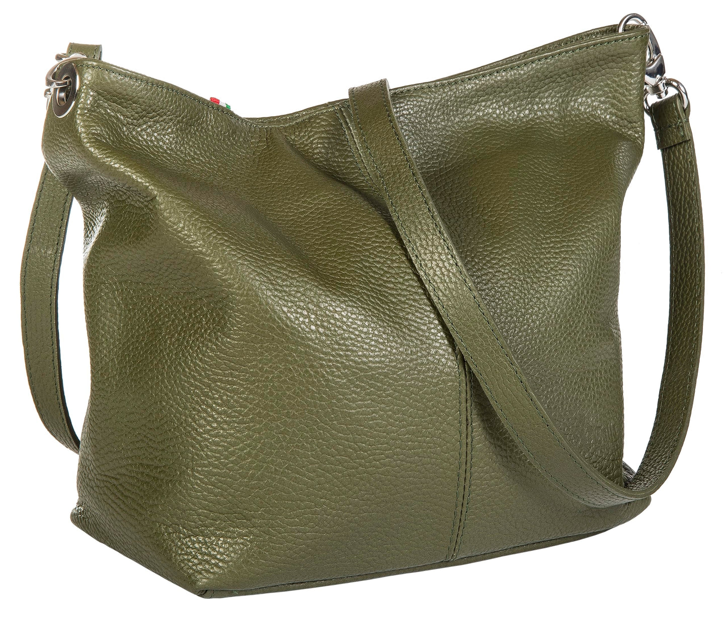 Adal - Genuine Italian Leather Medium Hobo Shoulder Bag Handmade in Florence Tuscany