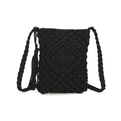 Gurana Crochet Crossbody Bag for Women – Small Summer Holiday Shoulder Bag with Tassel Detail and Long Strap – Capri