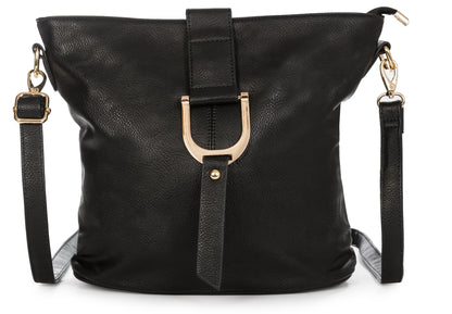 Mabel Vegan Leather Cross Body Medium Size Shoulder Handbag - Frankie
