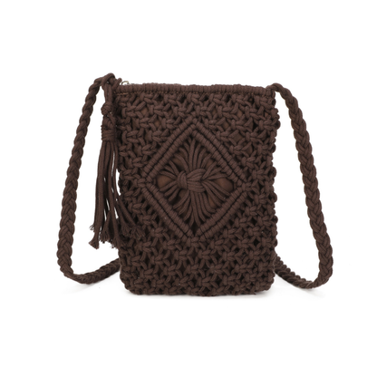 Gurana Crochet Crossbody Bag for Women – Small Summer Holiday Shoulder Bag with Tassel Detail and Long Strap – Capri