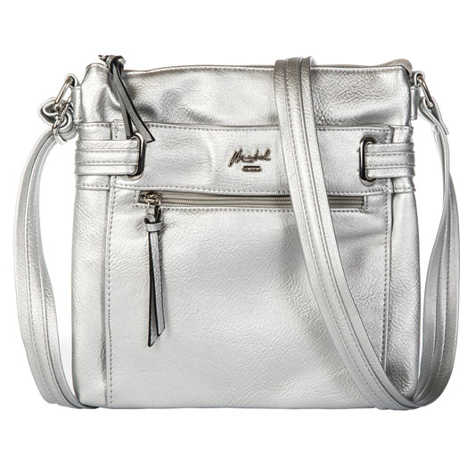 Mabel Women’s Front Zip Pocket Multi Compartments Cross Body Handbag – Lara