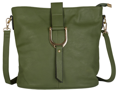 Mabel Vegan Leather Cross Body Medium Size Shoulder Handbag - Frankie