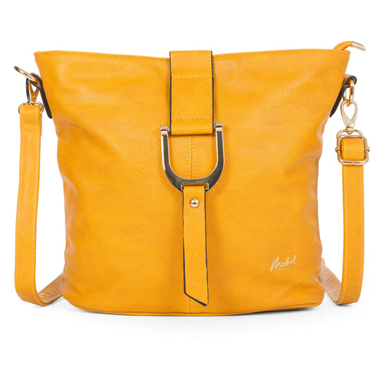 Mabel Vegan Leather Cross Body Medium Size Shoulder Handbag - Frankie