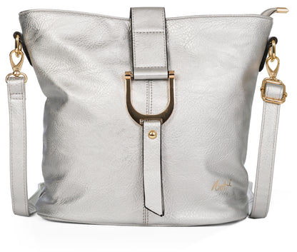Mabel Vegan Leather Cross Body Medium Size Shoulder Handbag - Frankie