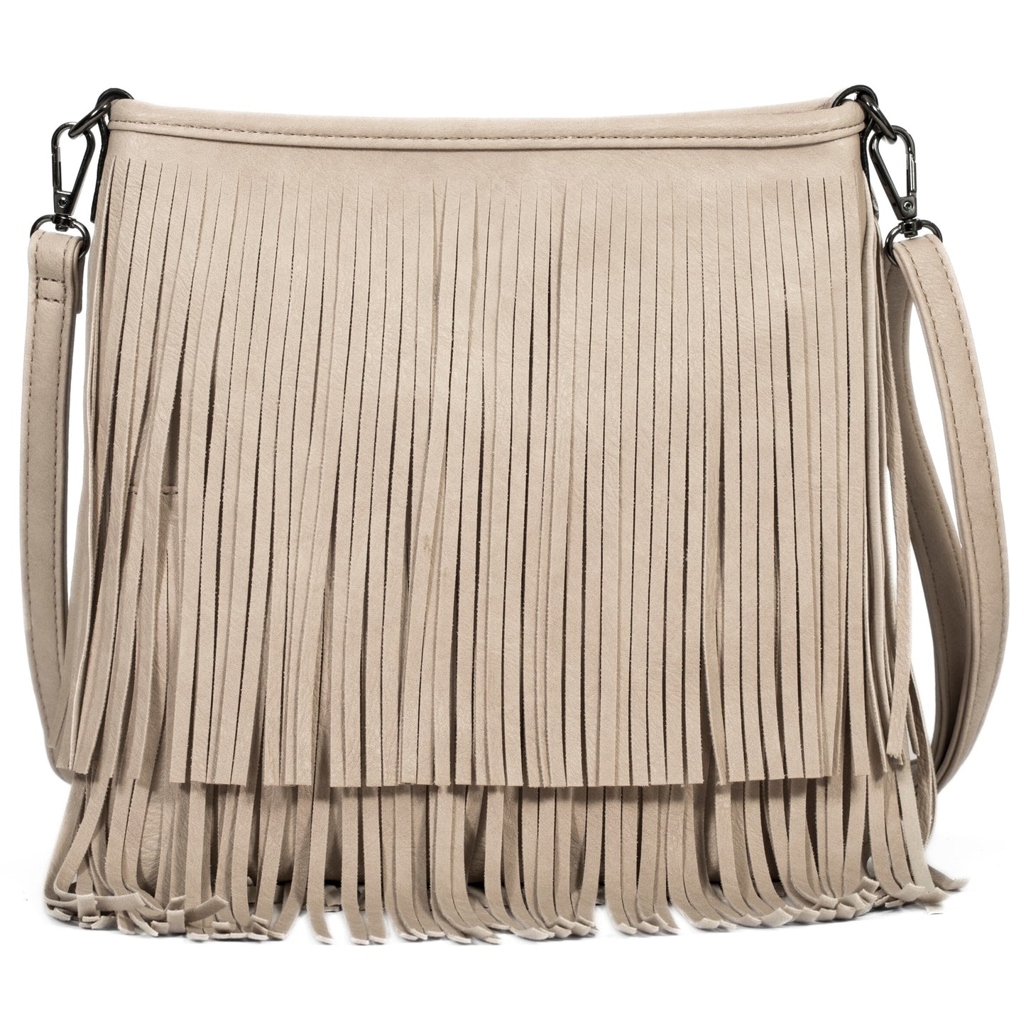 Dakota - Western Style Vegan Leather Tassel Fringe Shoulder Cross Body Bag