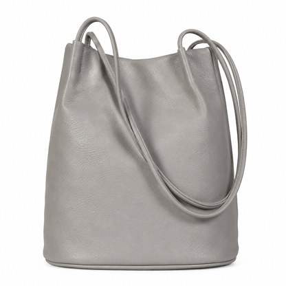 Delilah – Medium Vegan Leather Hobo Shoulder Bag with Pockets