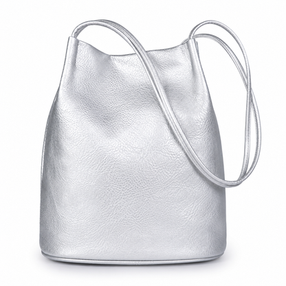 Delilah – Medium Vegan Leather Hobo Shoulder Bag with Pockets
