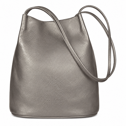 Delilah – Medium Vegan Leather Hobo Shoulder Bag with Pockets