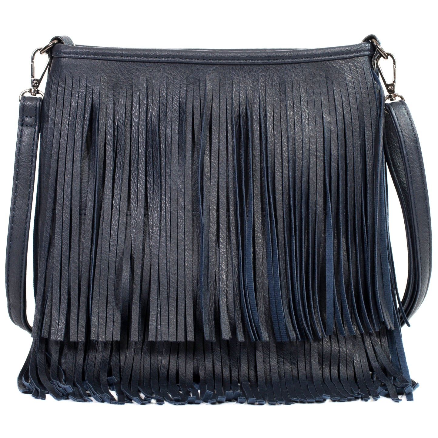 Dakota - Western Style Vegan Leather Tassel Fringe Shoulder Cross Body Bag
