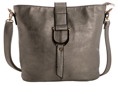 Mabel Vegan Leather Cross Body Medium Size Shoulder Handbag - Frankie