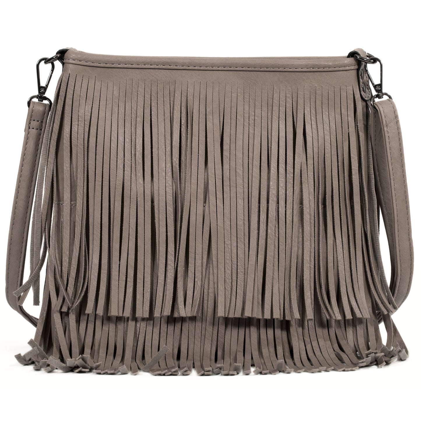Dakota - Western Style Vegan Leather Tassel Fringe Shoulder Cross Body Bag
