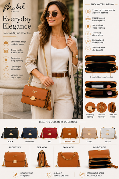 Skylar - Vegan Leather Party Wedding Clutch Bag with Detachable Crossbody Strap